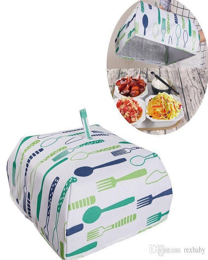 2 Pieces Foldable Insulated Food Cover