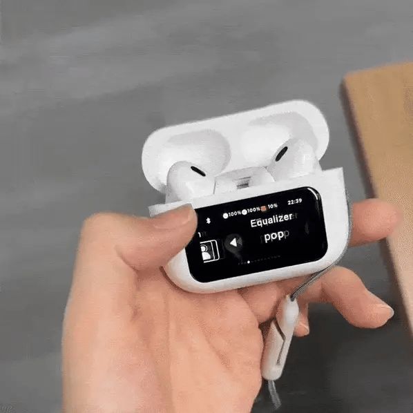 A9 Pro Wireless Earbuds Bluetooth Headphones with Smart Touch Screen ANC