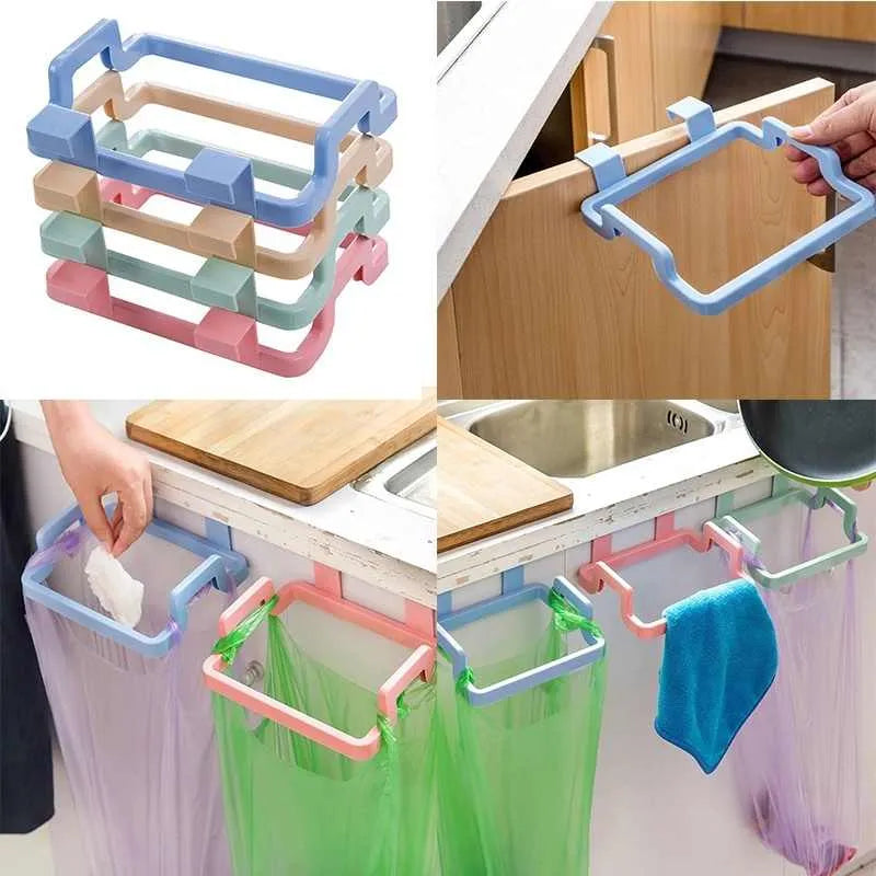 Kitchen Cabinet Door Garbage Holder Plastic Trash Bag