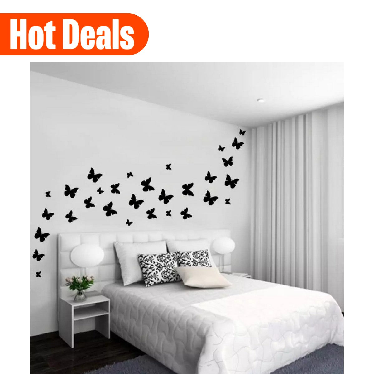 Pack of 30 Wooden Butterflies for Your Kids Bedroom Wall Decoration Ideas & Inspirations