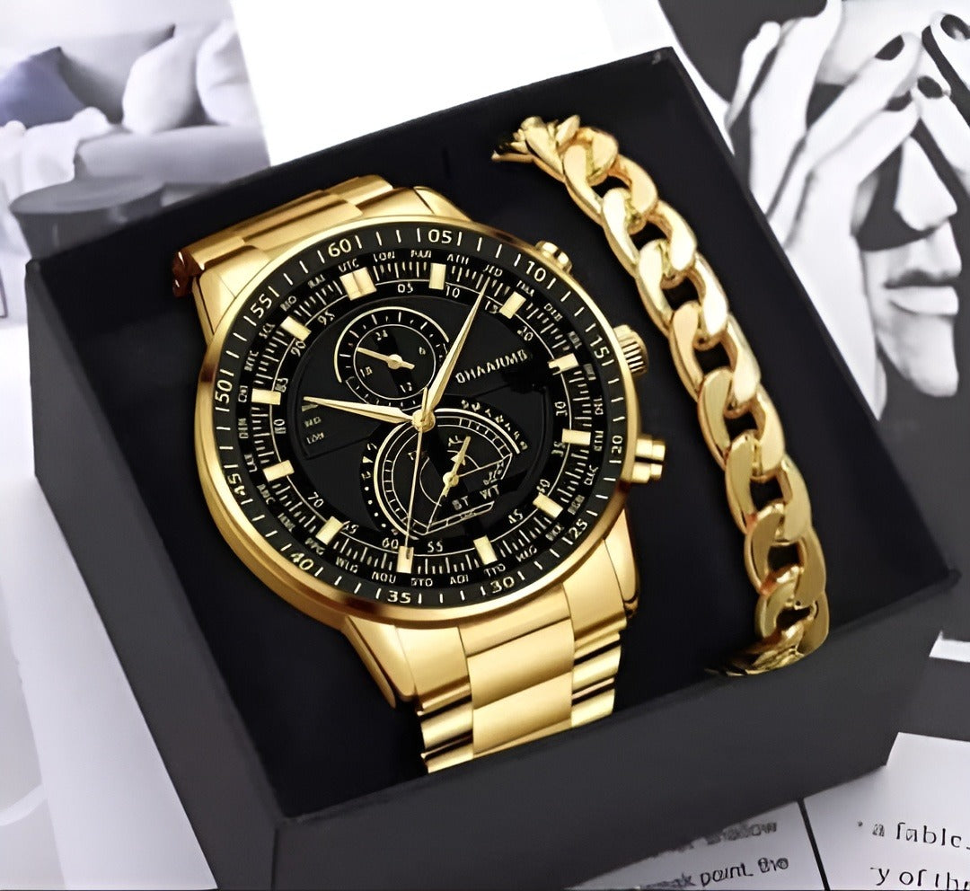 business steel straps round dial wrist watches hand watchv