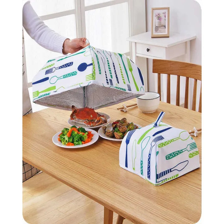 2 Pieces Foldable Insulated Food Cover