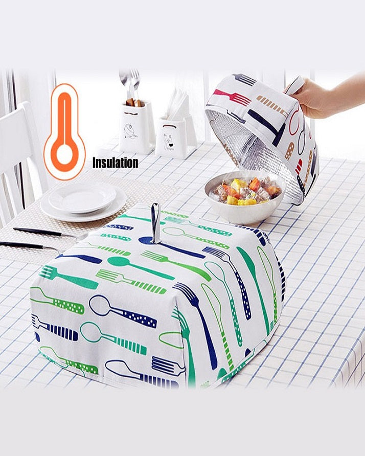 2 Pieces Foldable Insulated Food Cover