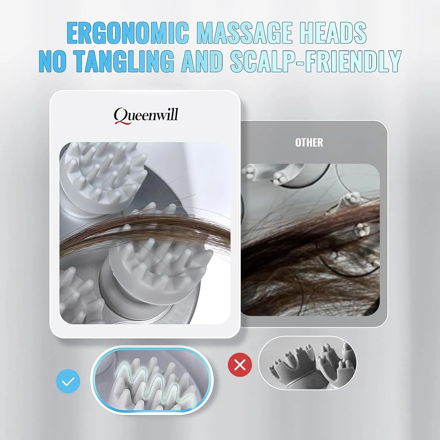 Electric Scalp Massager, Cordless Hair Scalp Massager
